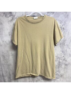 Vintage Military Blank T Shirt Mens Large Desert Sand